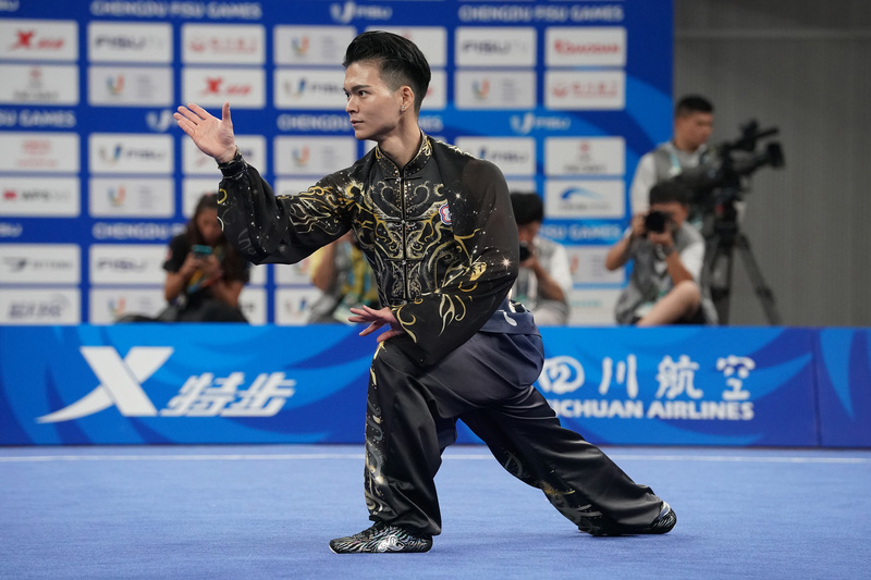 Ahli bela diri lelaki Taiwan Sun Jia-Hong (孫家閎) hari ini (30) memenangkan pingat emas dalam kategori Tai Chi Lelaki di Chengdu World Universiti Games dengan skor 9.693, yang juga merupakan pi