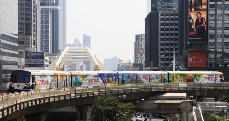 Kereta MRT  Bertema Taiwan Muncul di MRT Bangkok, Promosi Pelancongan Selatan Taiwan
